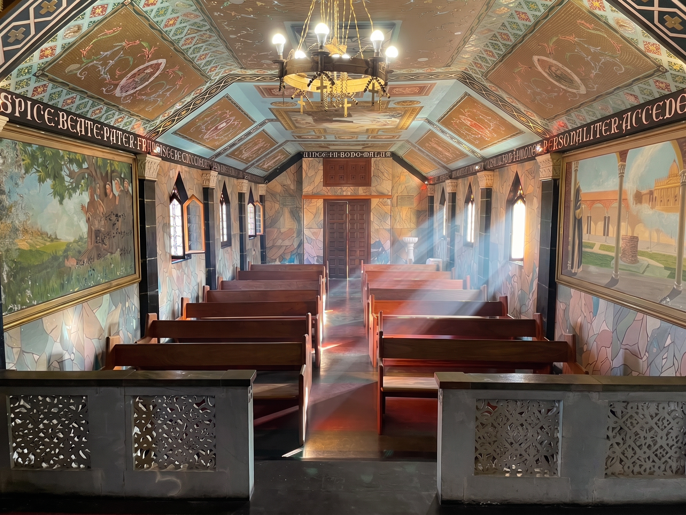Interior of the Italian Chapel of St. Francis of Assisi near Masvingo