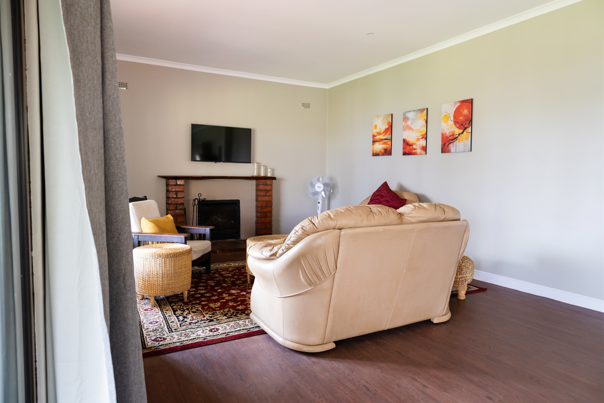 Lounge seating in House 1