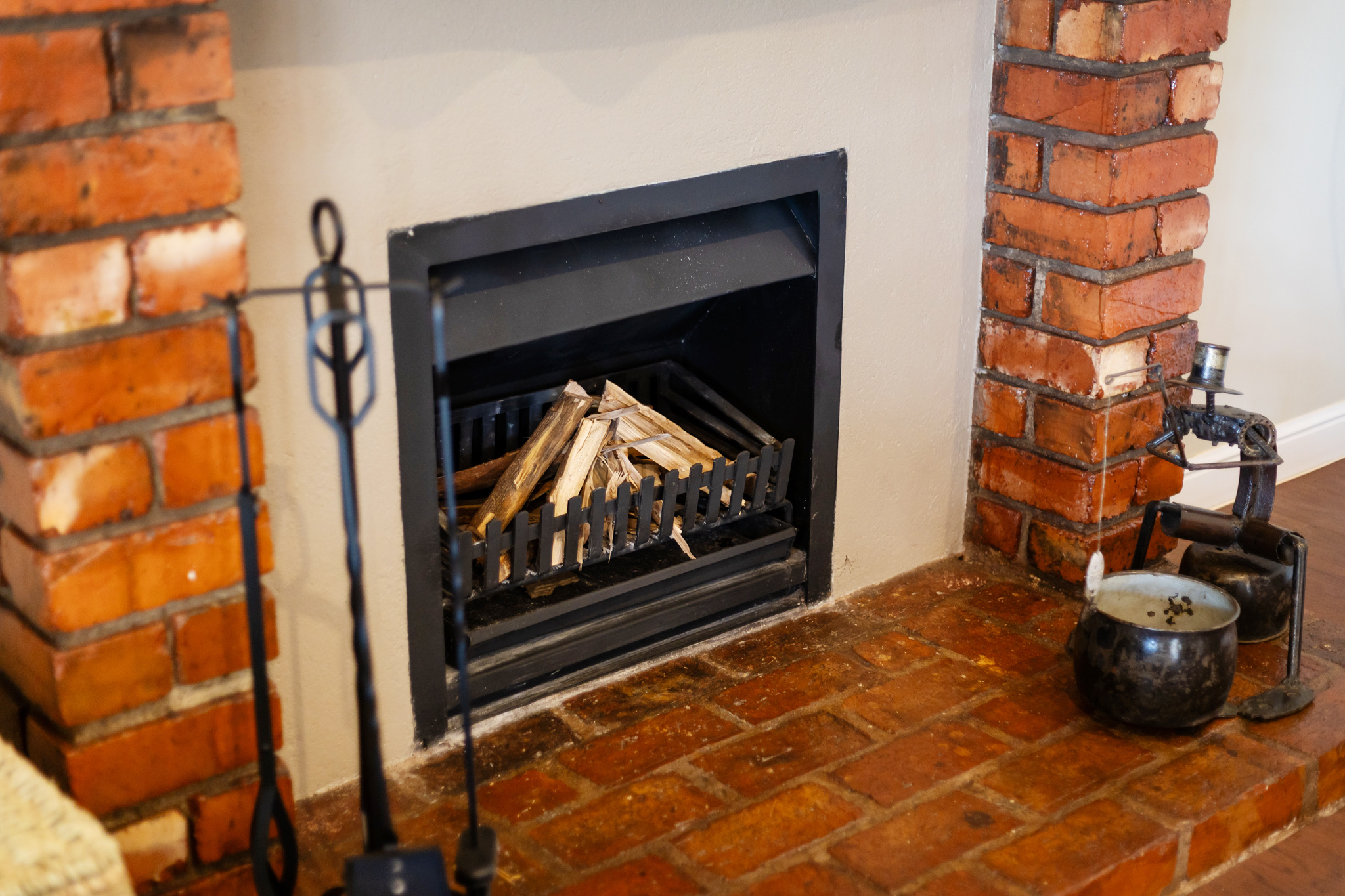 Fireplace in House 3